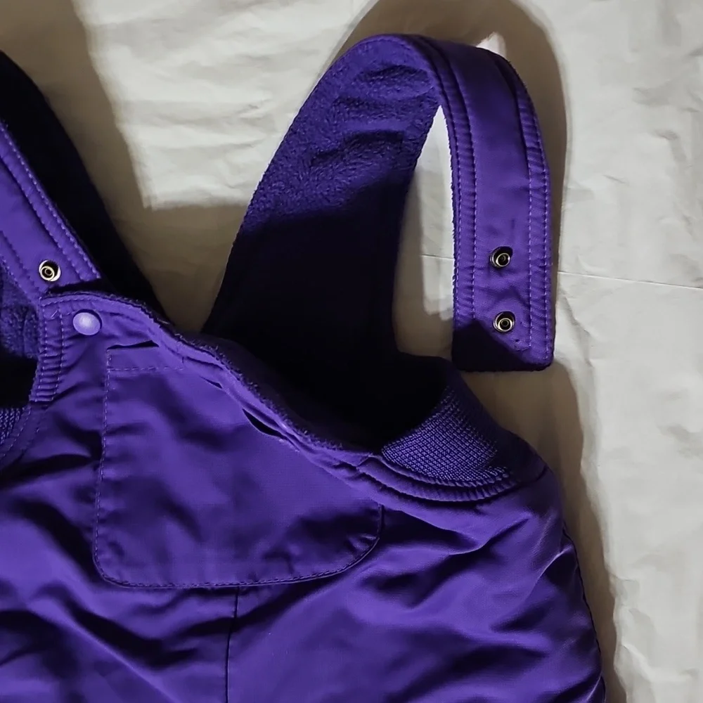 The Children's Place Baby 12 Months Purple Thermolite Bib Snowsuit Used
